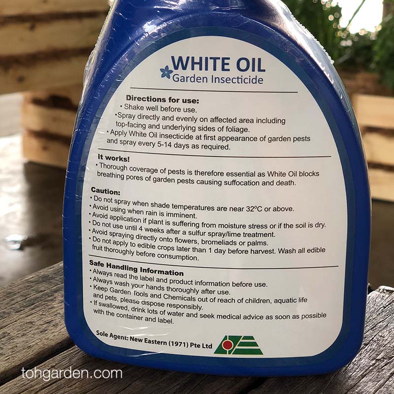 White Oil Garden Insecticide 750 ml - Toh Garden : Singapore Orchid ...