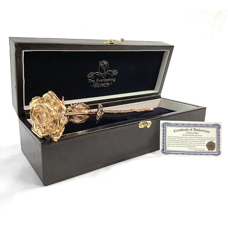 24K Gold dipped Real Rose