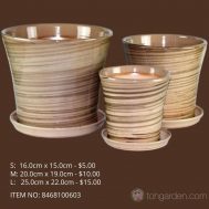 Brown Ceramic Pot (ITEM NO 8468110603)