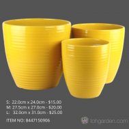 Yellow Ceramic Pot (ITEM NO 8447150906)