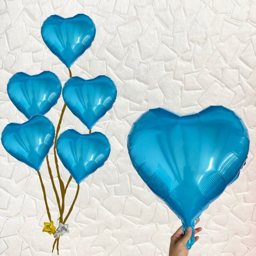 Blue Heart Balloon