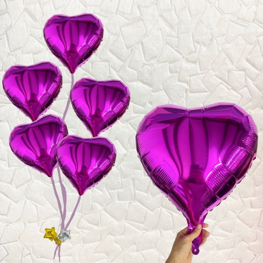 Violet Heart Balloon
