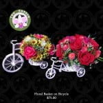 Floral Basket on Bicycle
