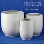 White Ceramic Pot (0337271406)