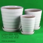 White Ceramic Pot (8016060402)