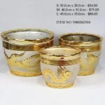 Gold Ceramic Pot (9380362516)