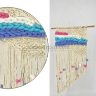 Colorful Macrame Woven Wall Hanging Tapestry Handmade