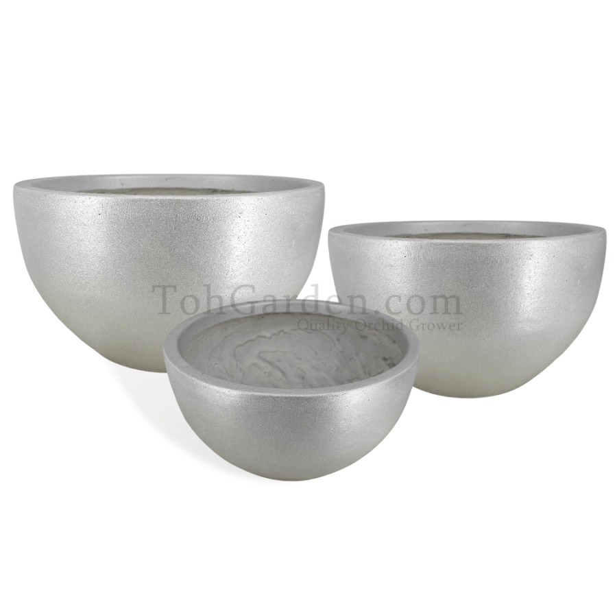 Silver Bowlry Fiberglass Pot