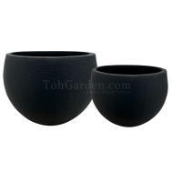 Black Berryaro Fiberglass Pot (Texture)