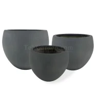 Grey Fiberglass Pot (Smooth)