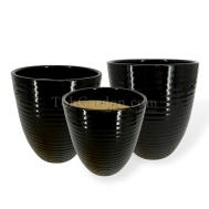 Black Ceramic Pot (ITEM NO: SY8041)
