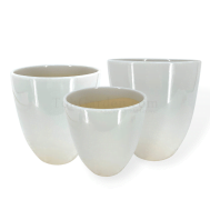 White Ceramic Pot (ITEM NO: SY8038)