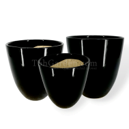 Black Ceramic Pot (ITEM NO: SY8038)