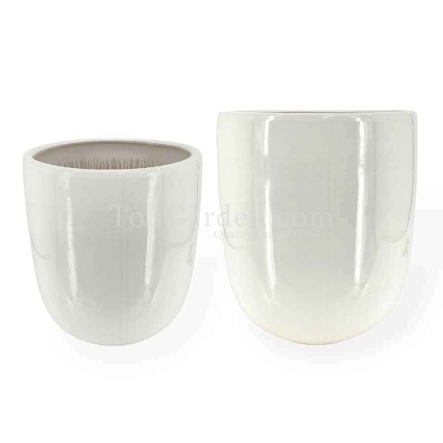White Ceramic Pot (ITEM NO: SY12499)