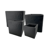 Cubex black Pot (Fiberglass)