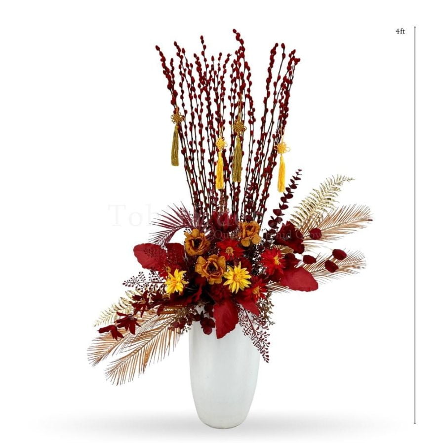 Feathers of Prosperity | Pussy Willow Arrangement
