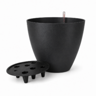 Black Self-Watering Pot