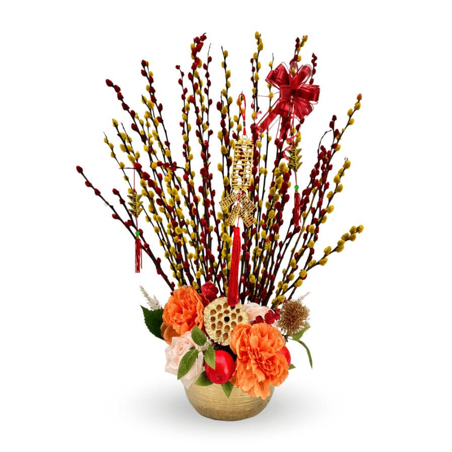 Pussy Willow Arrangement | Spring Wealth Blossom