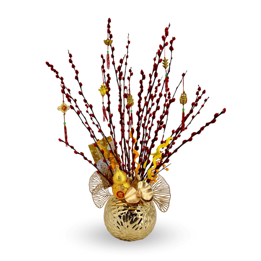 Pussy Willow Arrangement | Luxurious Luck Bloom