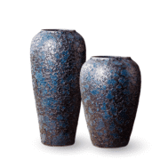 Lava Stone Blue Vases