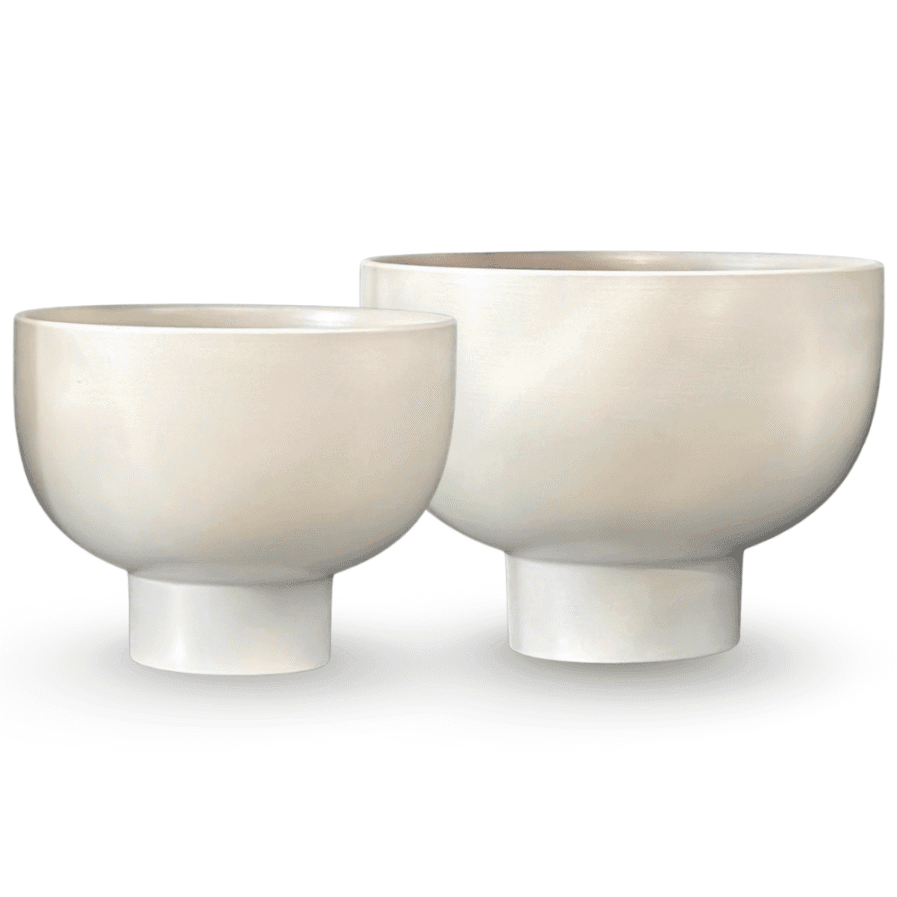 Ivory Halo Planters