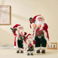 Holiday Velvet Heirloom Santa Collection