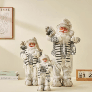 Arctic Winter Lantern Santa Collection