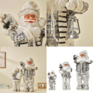 Arctic Winter Lantern Santa Collection