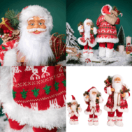 Nordic Yuletide Reindeer Santa Collection