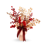 Red Berry Arrangement | Golden Fortune Spray