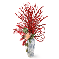 Pussy Willow Arrangement | Red Fortune Ascending