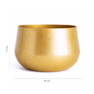 Golden Prosperity Bowl Planter