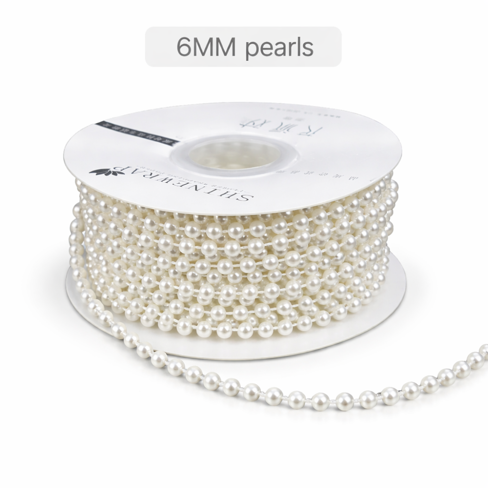Classic White Pearl Garland Roll (6mm)