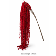 Red Hanging Amaranthus Decorative Stem – 130cm