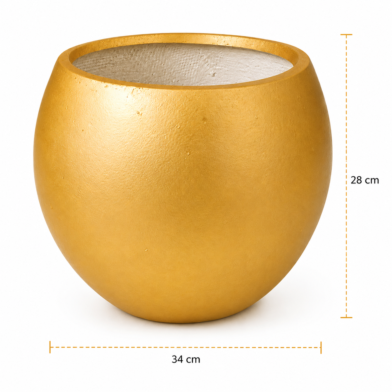 Aurelia Globe Gold Planter