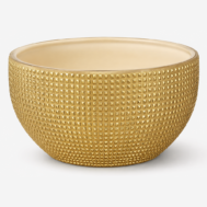 Golden Mosaic Bowl Planter