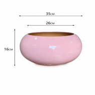 Blush Halo Ceramic Bowl Planter