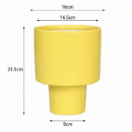 Sunshine Pedestal Ceramic Planter