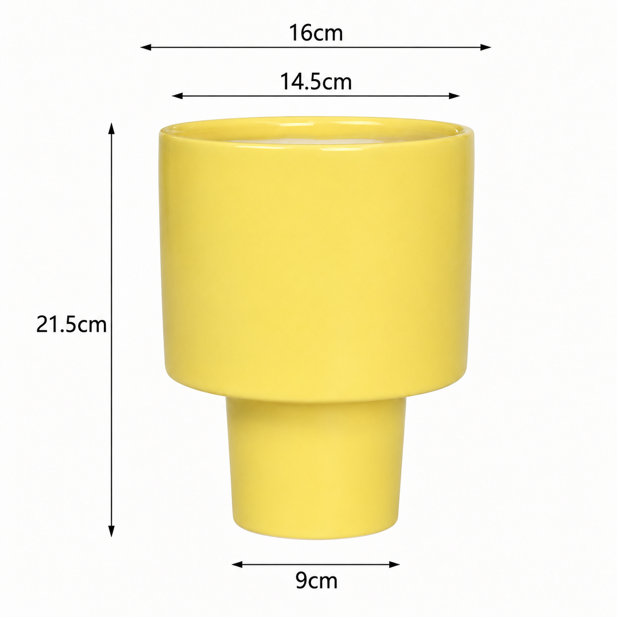 Sunshine Pedestal Ceramic Planter