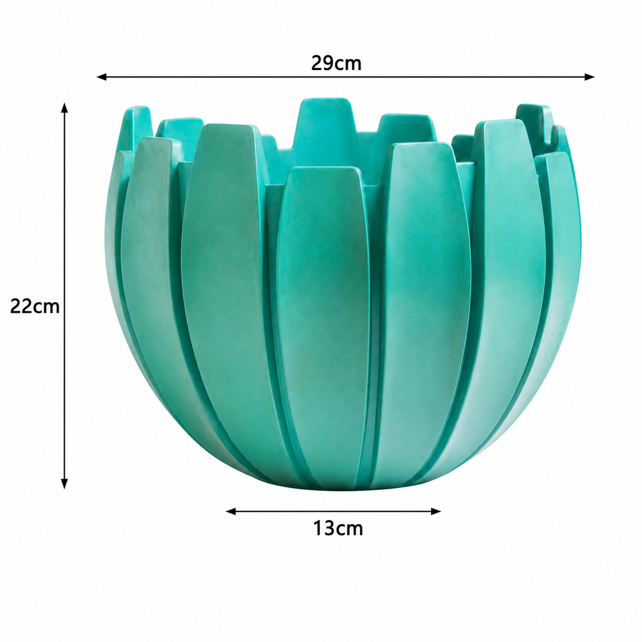 Aqua Lotus Sculptural Planter