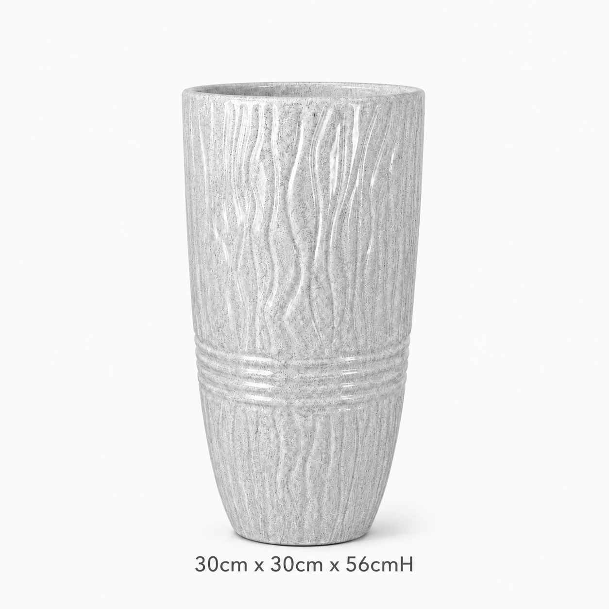 Silver Rain Tall Planter pot